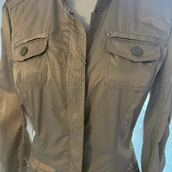 White House Black Market Utility Jacket in Tan - Picture 4 of 7